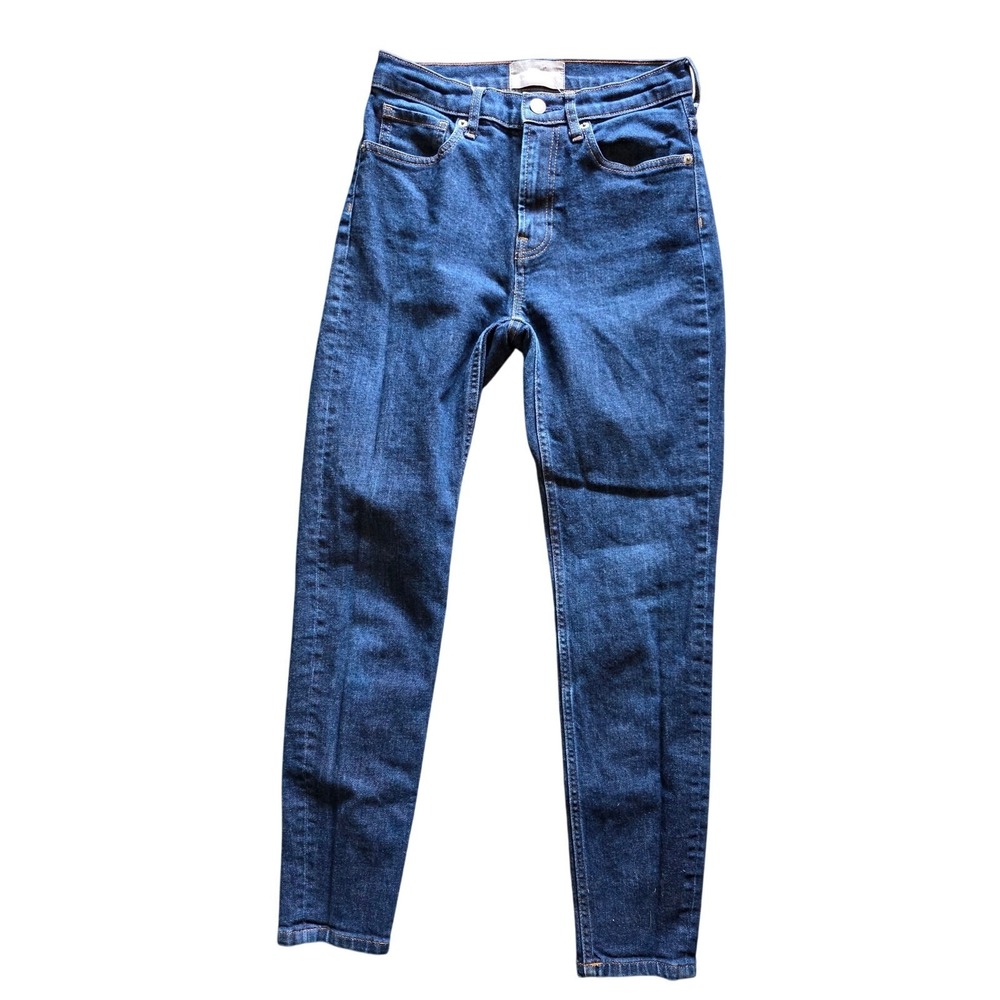 Everlane High Rise Jeans 26 Womens Skinny Leg Medium Wash Cotton Bottoms‎